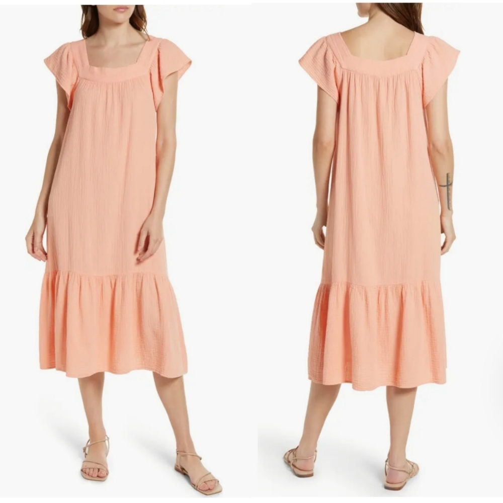 Rails Skylar Cotton Gauze Midi Dress
